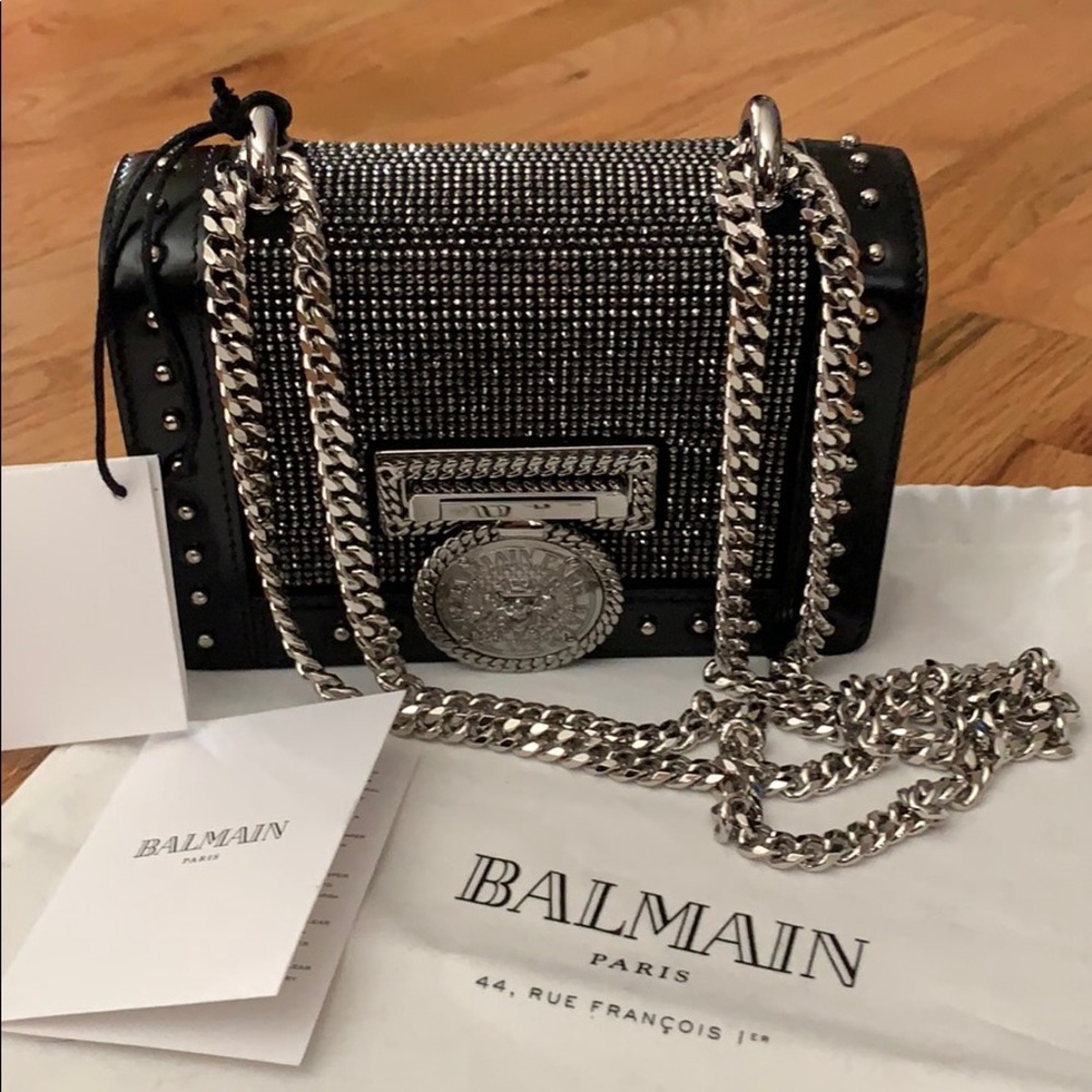 Balmain Swarovski Crystal bag